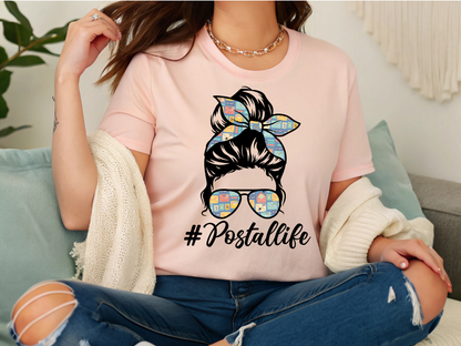 #Postallife Cotton Tee - Trendy Apparel for Postal Workers