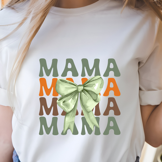 Mama Bow Cotton Tee - Perfect Gift for Mother's Day and Celebrations