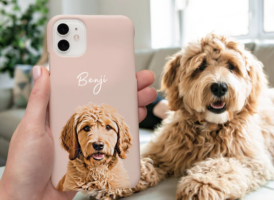 Personalized Tough Phone Case with Custom Pet Image