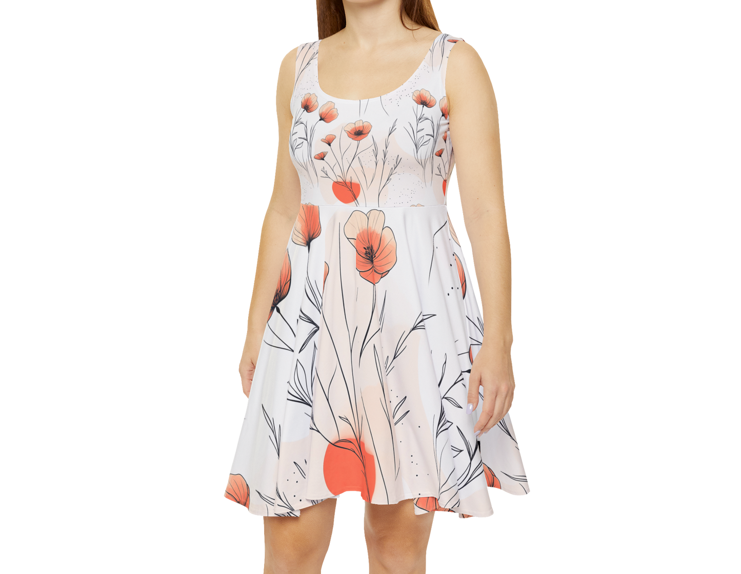 Floral Women's Skater Dress - Summer Vibes