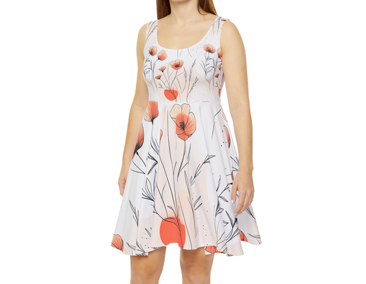Floral Women's Skater Dress - Summer Vibes