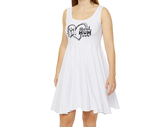 Best Mum Ever Women's Skater Dress - Casual Summer Dress for Moms