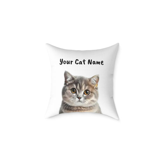 Personalized Cat Pillow - Customizable Pet Lover Gift