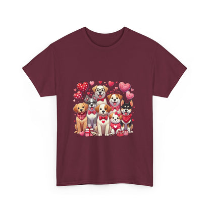 Adorable Dog Lovers Tee - Perfect for Valentine's Day!