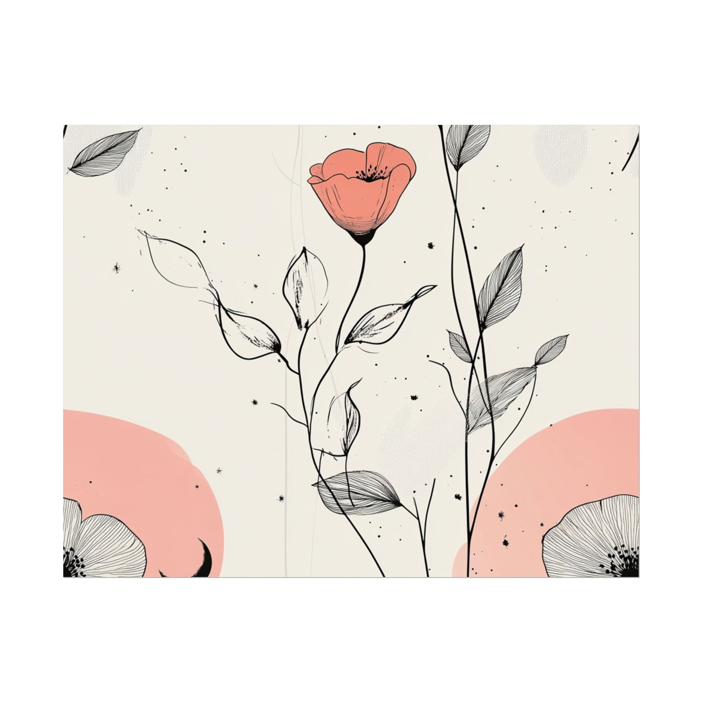 Botanical Floral Wall Art Poster - Elegant Home Decor