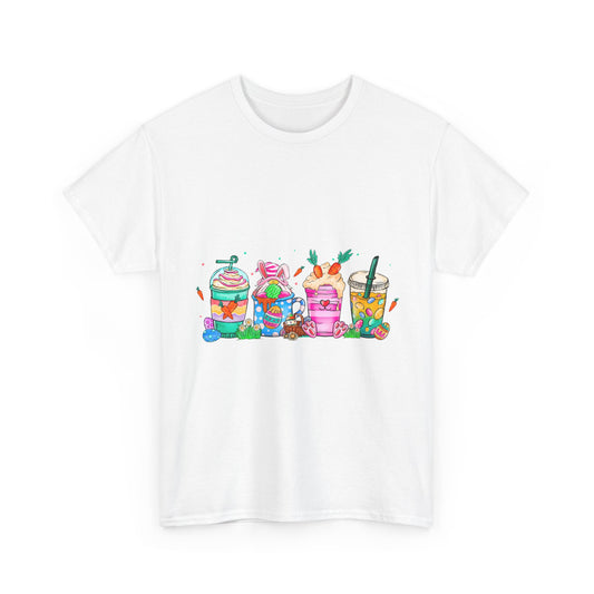 Colorful Drink Illustration Unisex Heavy Cotton Tee