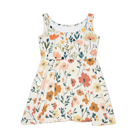 Floral Women's Skater Dress - Perfect for Spring Celebrations