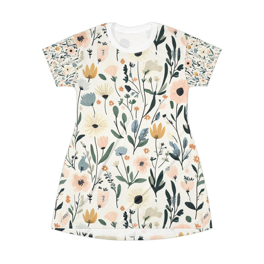 Floral Print T-Shirt Dress - Casual Summer Style for Every Occasion
