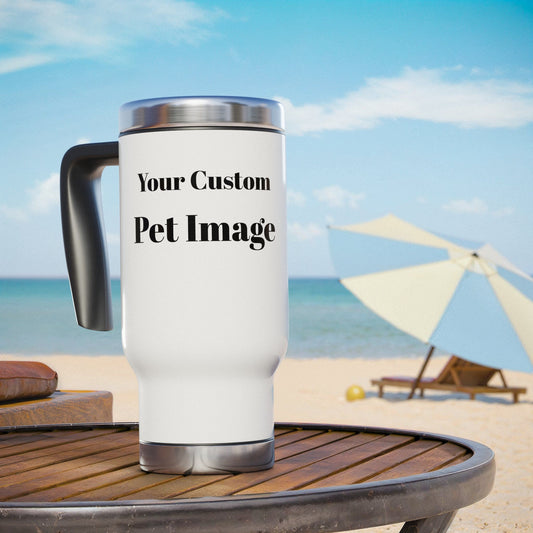 Customizable Stainless Steel Travel Mug - Perfect Gift for Pet Lovers