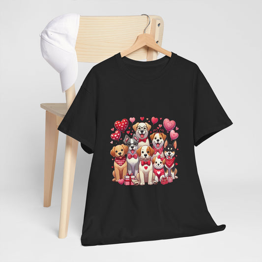 Adorable Dog Lovers Tee - Perfect for Valentine's Day!