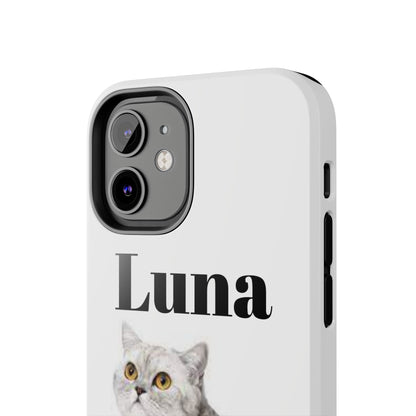 Custom Cat Phone Case featuring "Luna" - Tough & Stylish