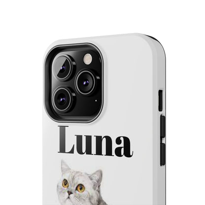 Custom Cat Phone Case featuring "Luna" - Tough & Stylish
