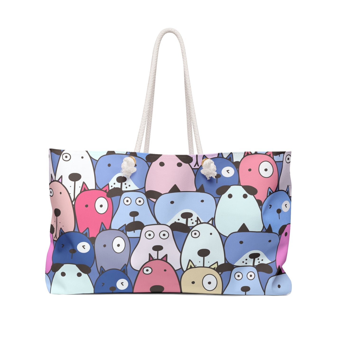 Colorful Dog-Themed Weekender Bag – Perfect for Pet Lovers & Travel