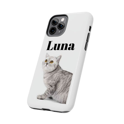 Custom Cat Phone Case featuring "Luna" - Tough & Stylish