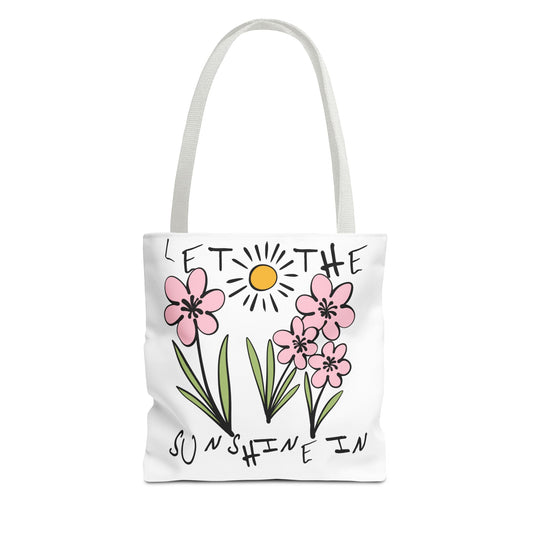 Let the Sunshine In Floral Tote Bag – Perfect for Spring and Everyday Use