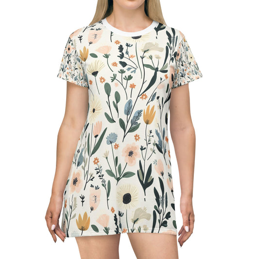 Floral Print T-Shirt Dress - Casual Summer Style for Every Occasion