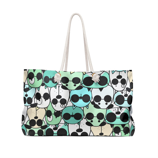 Cool Cats Weekender Bag - Stylish Tote for Pet Lovers - Perfect for Travel & Gifts
